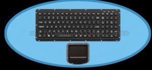 Rugged Keyboard K-TEK-M275-FN-BL-NV-151B-SS